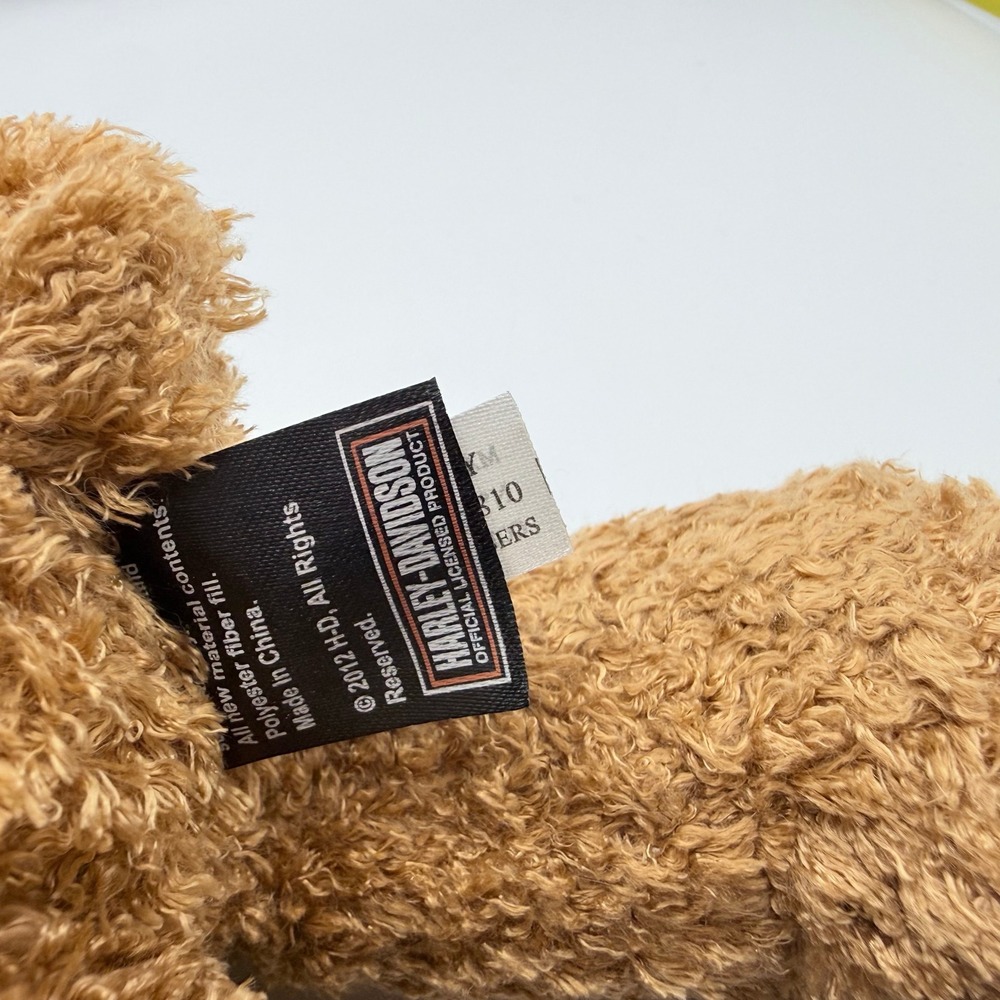 Harley-Davidson Biker Teddy Bear Panama City Beach FL Plush Bandana NWT 10" - Picture 4 of 6